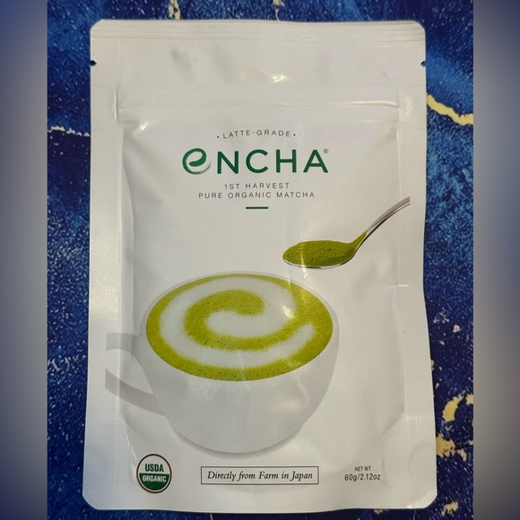 New - Encha Organic Latte Grade Japanese Matcha Green Tea From Uji, Japan (60g) - Picture 1 of 10